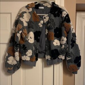 NWOT Chic Multicolor Textured Jacket